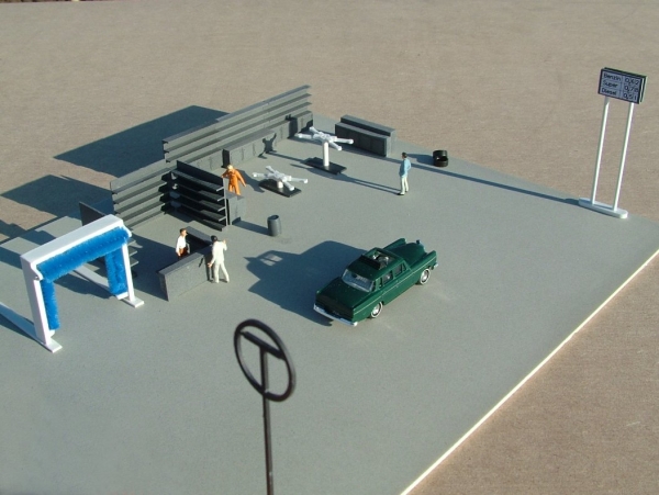 Interior for petrol station , track H0